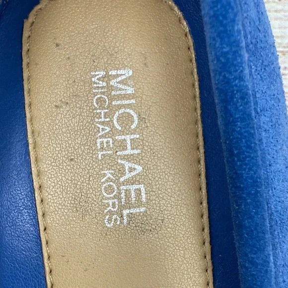 MICHAEL Michael Kors Blue Suede Flats - Picture 3 of 9
